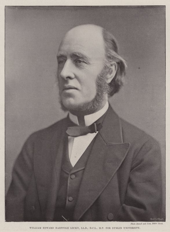 William Edward Hartpole Lecky, LLD, DCL, MP, voor de Universiteit van Dublin door English Photographer