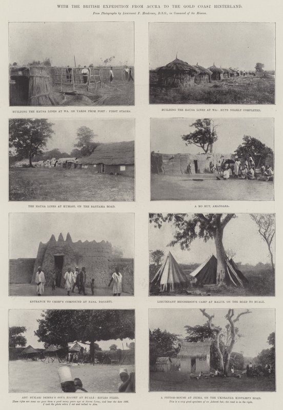 Met de Britse Expeditie van Accra naar het Achterland van de Goudkust door English Photographer