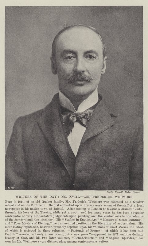 Schrijvers van de dag, Mr Frederick Wedmore door English Photographer