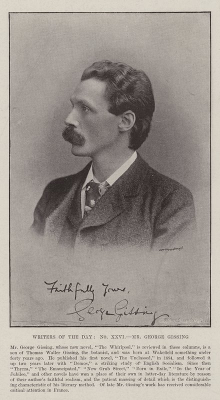 Schrijvers van de Dag, Mr George Gissing door English Photographer