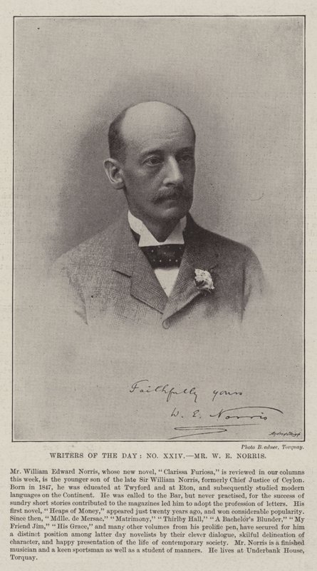 Schrijvers van de dag, Mr W E Norris door English Photographer