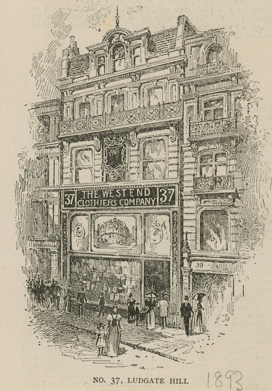37 Ludgate Hill, Londen door English School