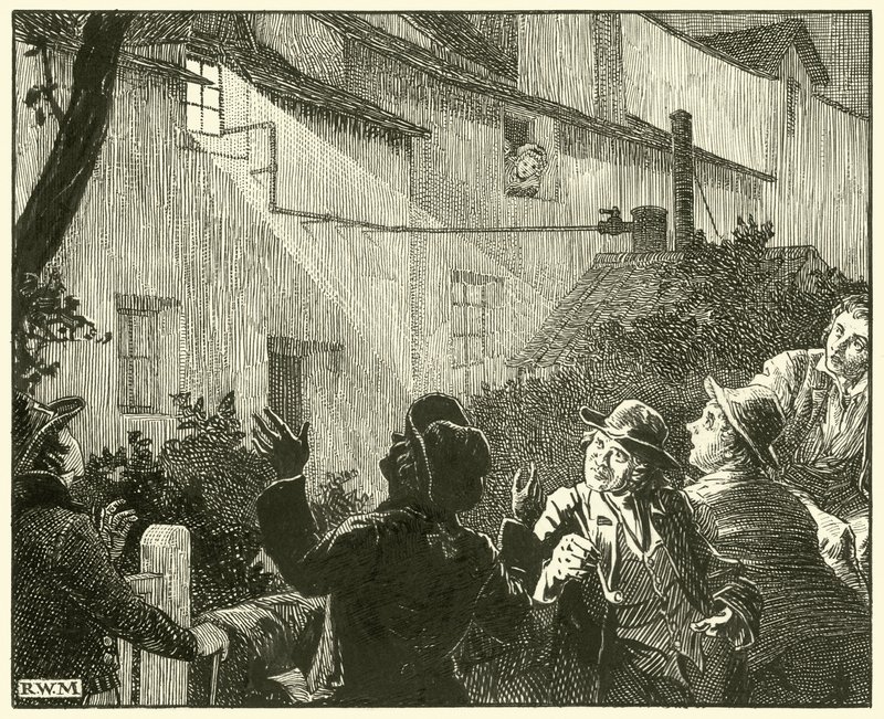 Een Helder Licht Straalde uit het Huisje door English School