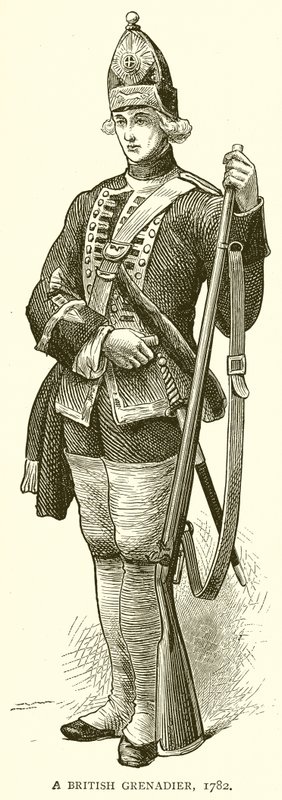Een Britse grenadier, 1782 door English School