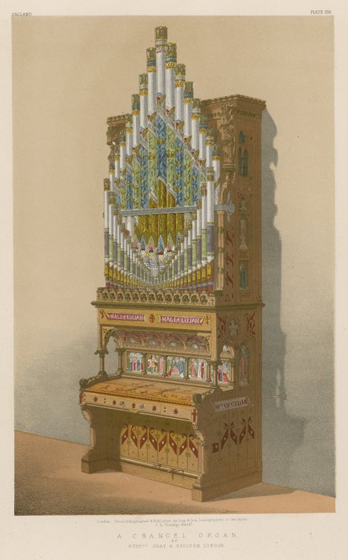 Een koororgel door de heren Gray en Davison, Londen door English School