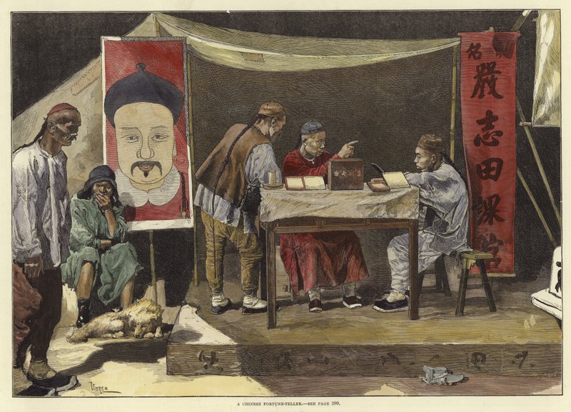 Een Chinese waarzegger door English School