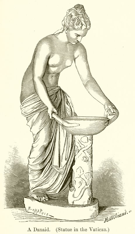 Een Danaïde (Standbeeld in het Vaticaan) door English School