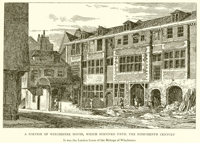 Een Deel van Winchester House, dat tot de negentiende eeuw overleefde door English School