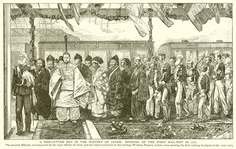 Een gedenkwaardige dag in de geschiedenis van Japan: Opening van de eerste spoorlijn in 1872 door English School
