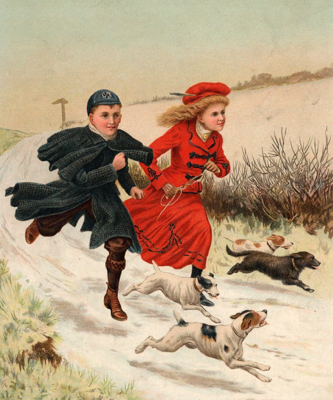 Een Rennen met de Honden door English School