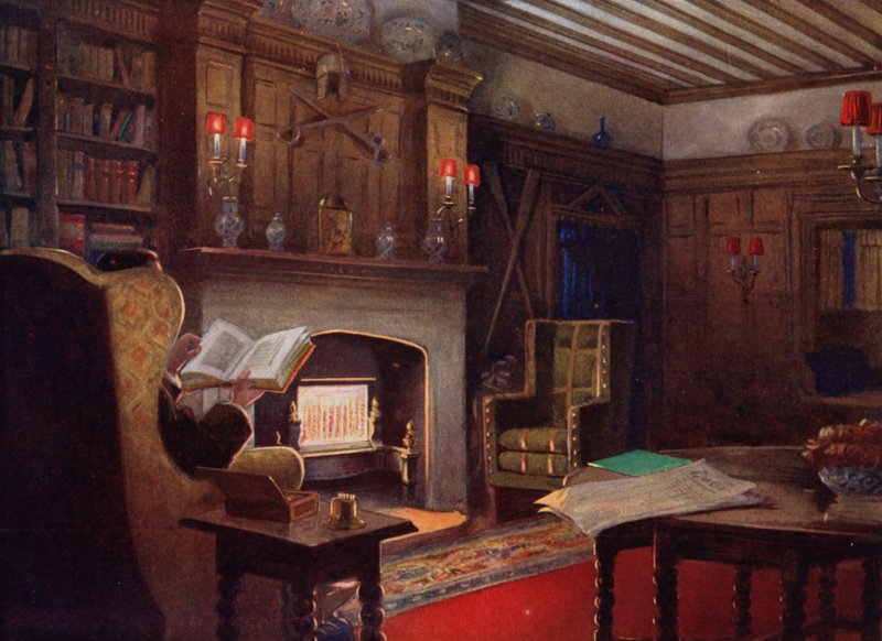 Een gezellig hoekje in de rokerslounge door English School