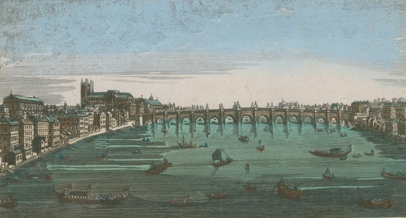 Een algemeen overzicht van zeilvaartuigen op de wateren van de Theems door English School