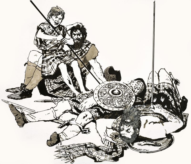 Een scène uit Andrew Lang