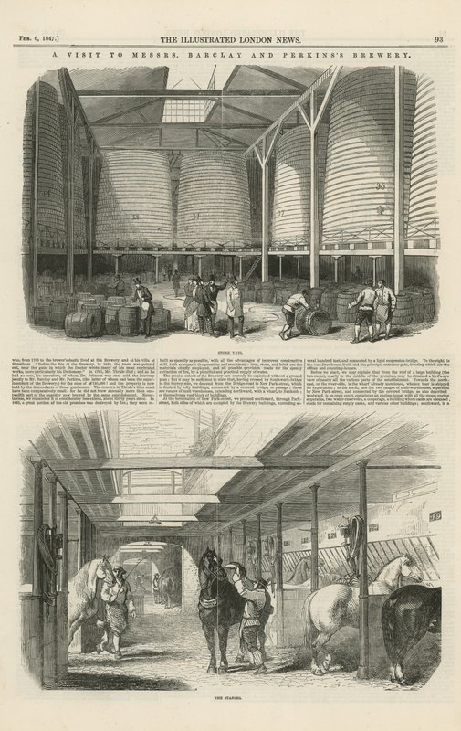 Een bezoek aan de brouwerij van Barclay en Perkins door English School