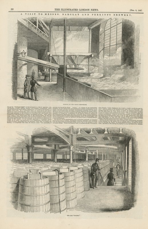 Een bezoek aan de brouwerij van Barclay en Perkins door English School
