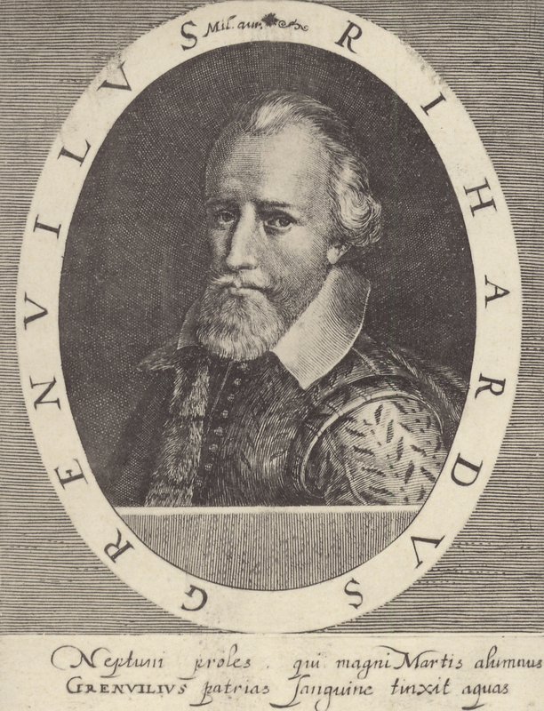 Admiraal Sir Richard Grenville door English School