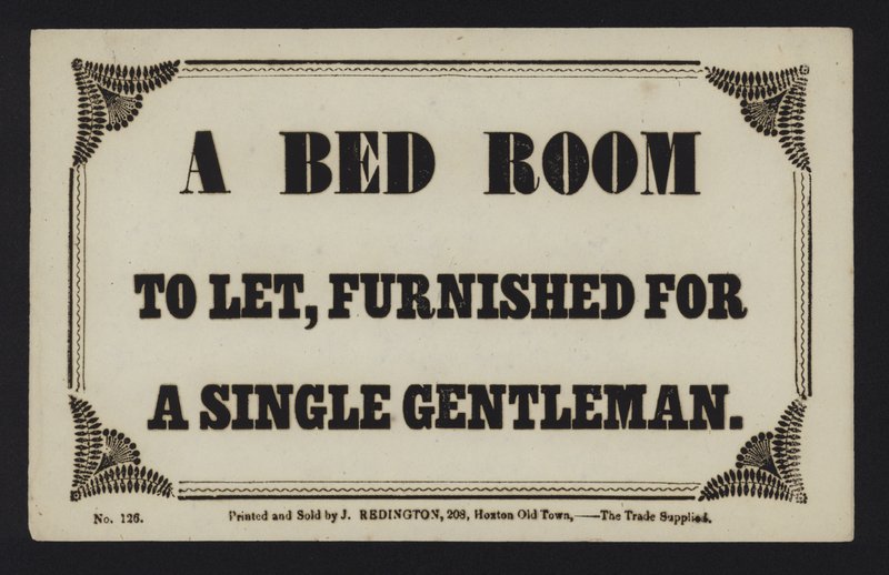 Advertentie: Een slaapkamer te huur, gemeubileerd voor een enkele heer door English School