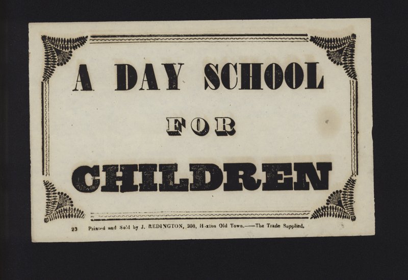 Advertentie: Een dagschool voor kinderen (type) door English School