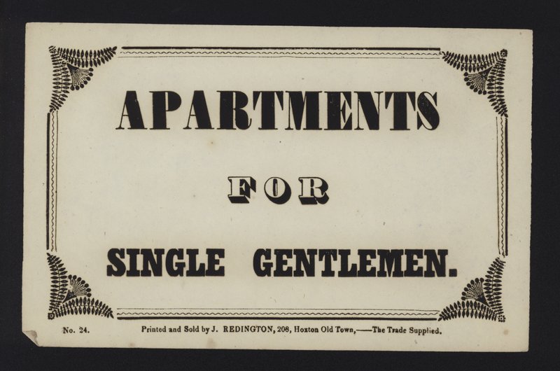 Advertentie: Appartementen voor alleenstaande heren door English School
