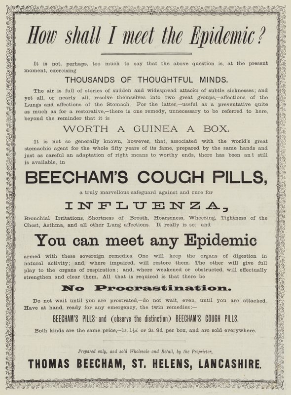 Advertentie, Beecham