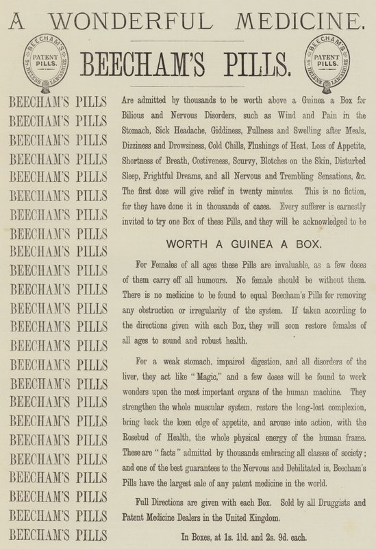 Advertentie, Beecham