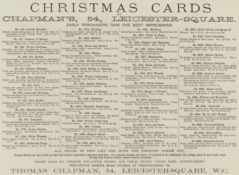 Advertentie, Chapman