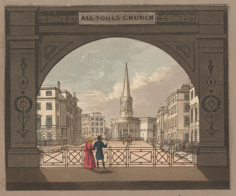 All Souls Kerk, Langham Place door English School