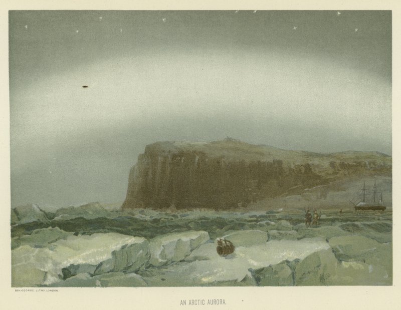 Een arctische aurora door English School