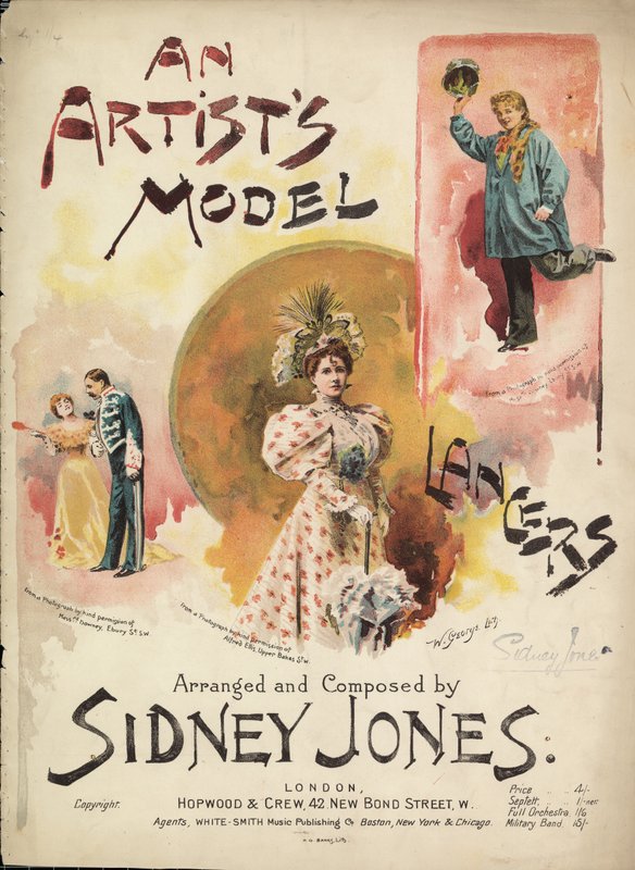 Een kunstenaarsmodel door English School