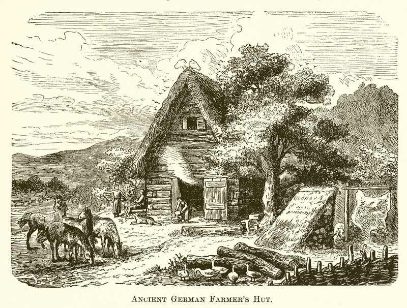 Oude Duitse boerderij door English School