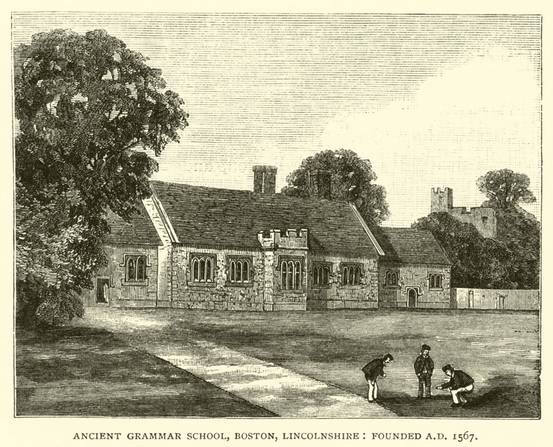 Oude Grammatica School, Boston, Lincolnshire, opgericht AD 1567 door English School