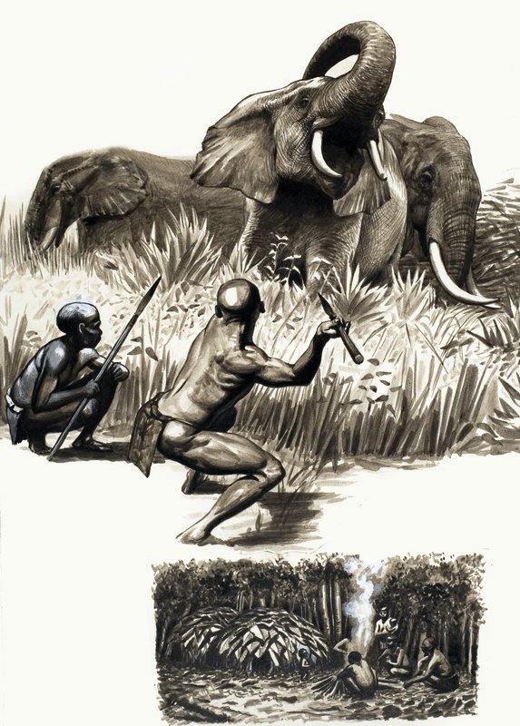 Oude volkeren van de wereld: Kleine trappers van de jungle door English School