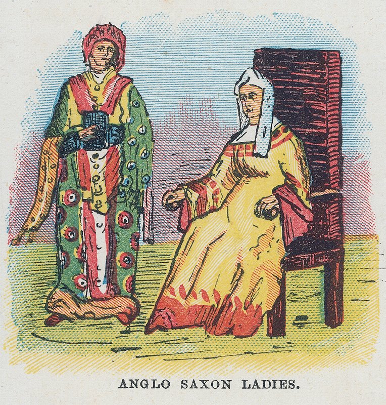 Angelsaksische dames, vrouwen, vrouwelijke door English School