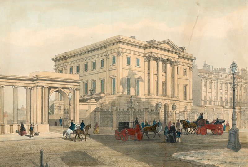 Apsley House en ingang van Hyde Park Corner, Piccadilly, Londen door English School