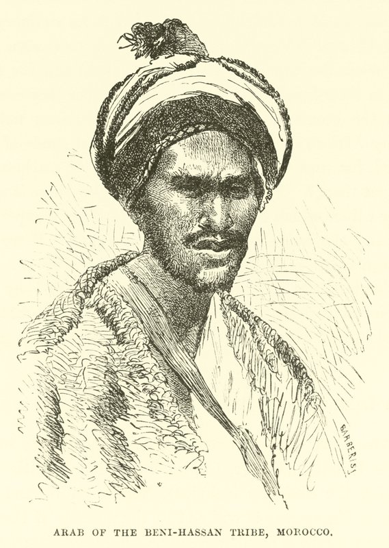 Arabier van de Beni-Hassan stam, Marokko door English School