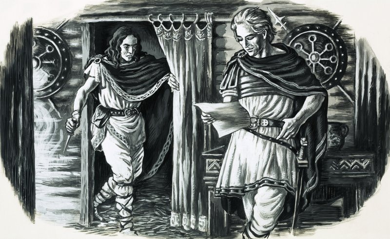 Armenius, een Duitse prins gevangen door de Romeinen die later Duitsland bevrijdde door English School