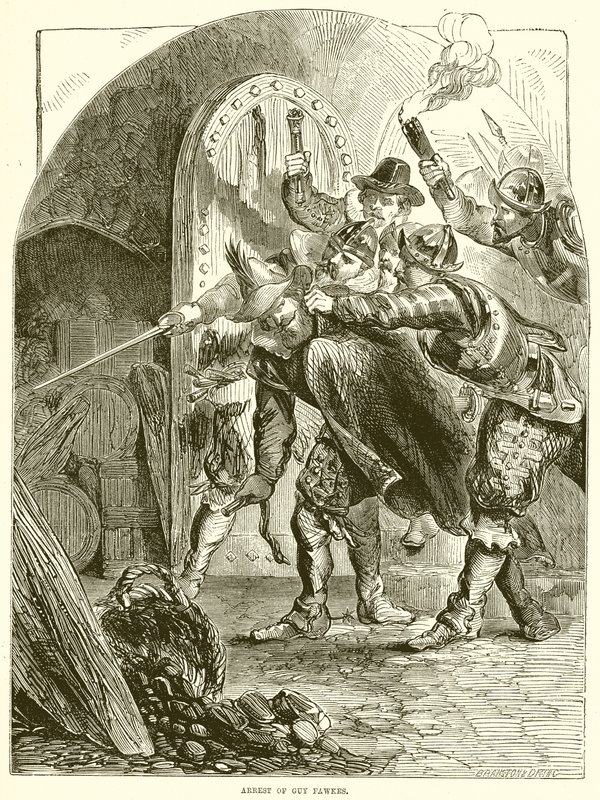 Arrestatie van Guy Fawkes door English School