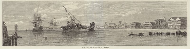 Aspinwall City in de Isthmus van Panama door English School
