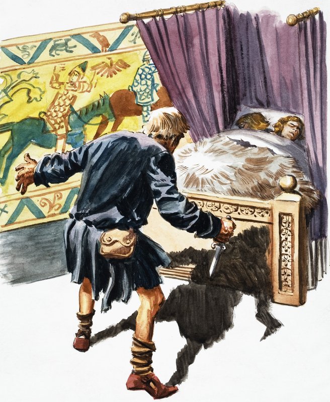 Moordenaar aan het bed door English School