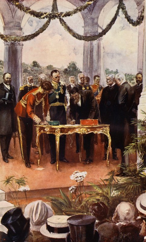 Australische Gemenebest, ondertekening van de federatieakte door English School