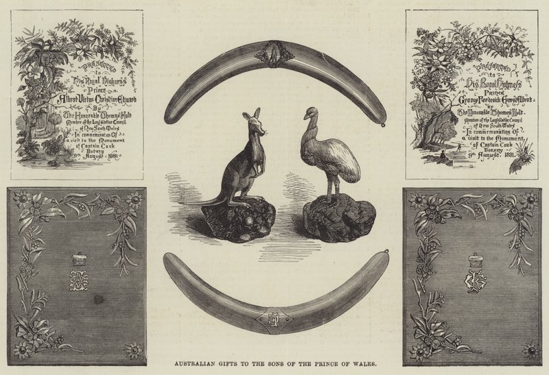 Australische geschenken aan de zonen van de Prins van Wales door English School