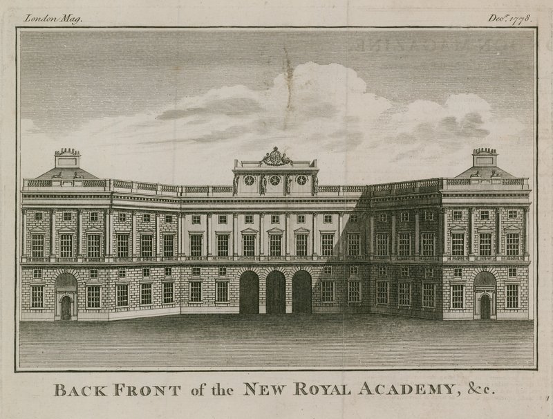 Achterkant van de nieuwe Koninklijke Academie door English School