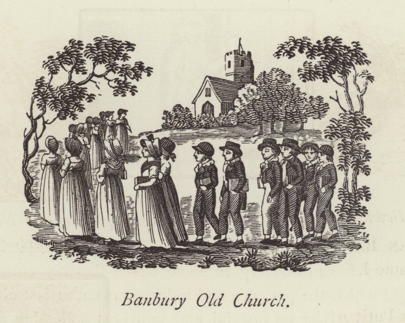 Oude Kerk van Banbury door English School