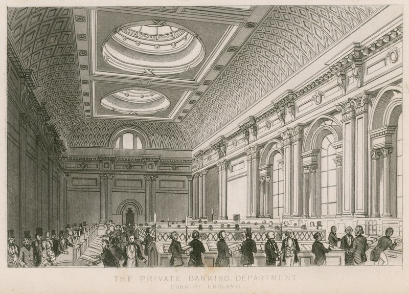 Bank of England, De Privébankafdeling door English School
