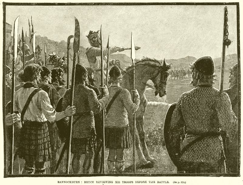 Bannockburn: Bruce inspecteert zijn troepen voor de slag door English School
