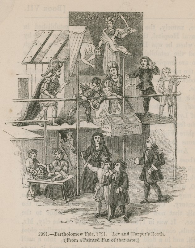Bartholomew Kermis, 1721; Lee en Harpers Tent door English School