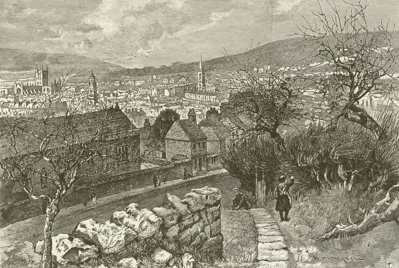 Bath, vanaf Beechen Cliff door English School