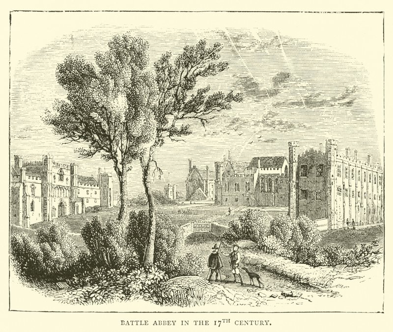 Battle Abbey in de 17e eeuw door English School