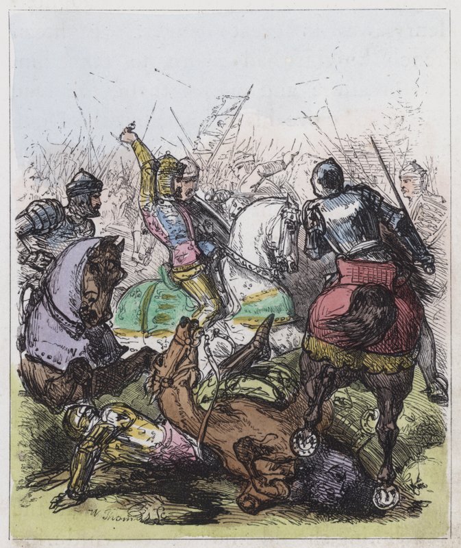 Slag bij Agincourt door English School