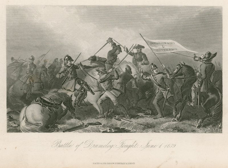 Slag bij Drumclog, gevochten op 1 juni 1679 door English School